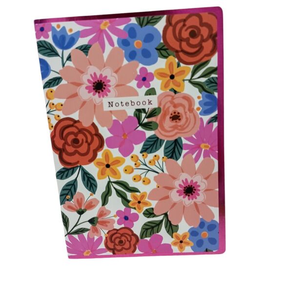 Tropical Notebook Journal Bright FLORAL Lined Soft Cover Cottagecore Stationary - Picture 7 of 10